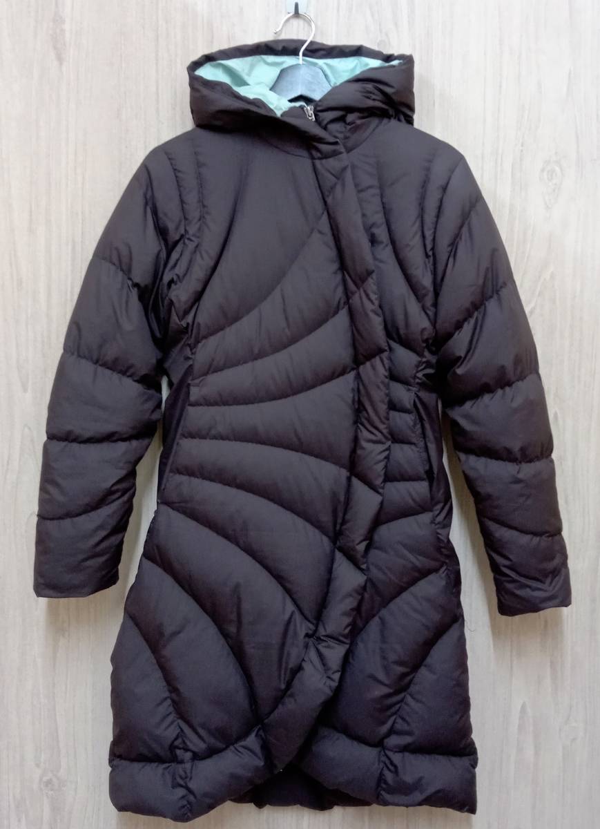 Patagonia/パタゴニア/ダウンコート/28475/アシンメトリーダウンフーディコート/バーガンディ系/XSサイズ