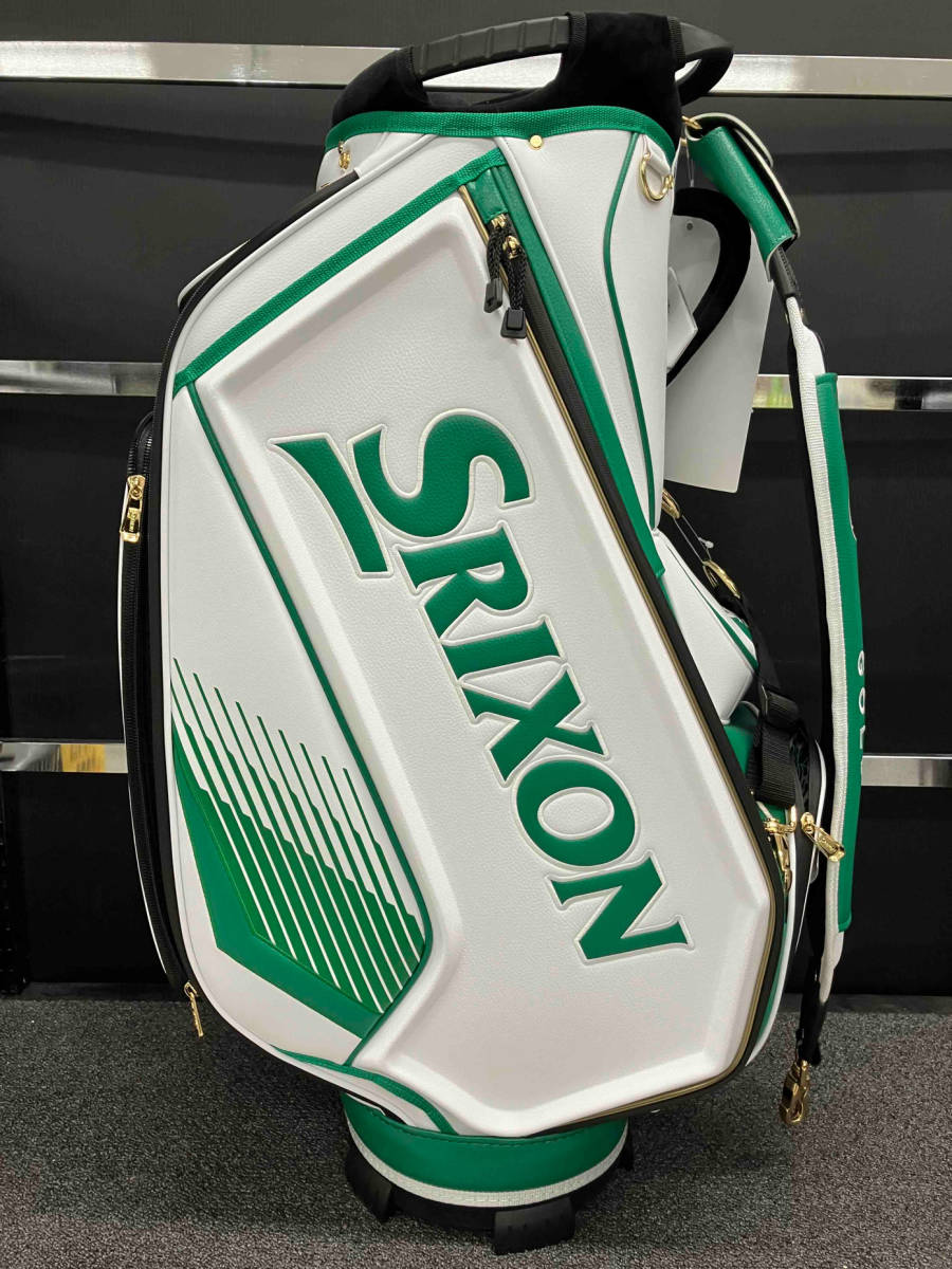 DUNLOP SRIXON メジャートーナメントモデル キャディバッグ ホワイトグリーン GGC-S190L 10.0型 5.7kgの画像2