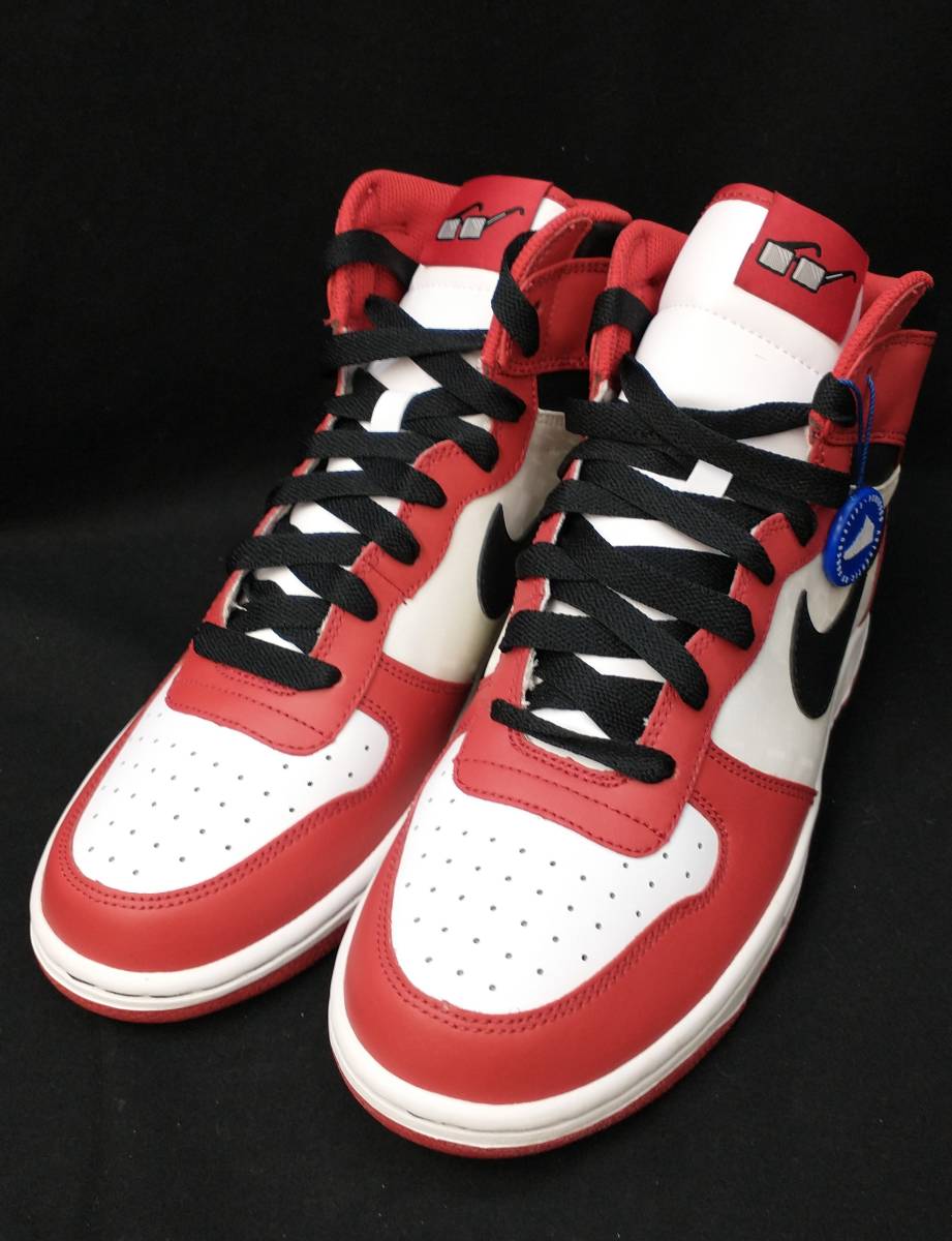 [未使用] BIG NIKE HIGH CHICAGO SPIKE LEE CHICAGO ビッグ ナイキ スパイク リー 26.5cm 08年製 赤 白 黒 シカゴ 336608-101 店舗受取可_画像2