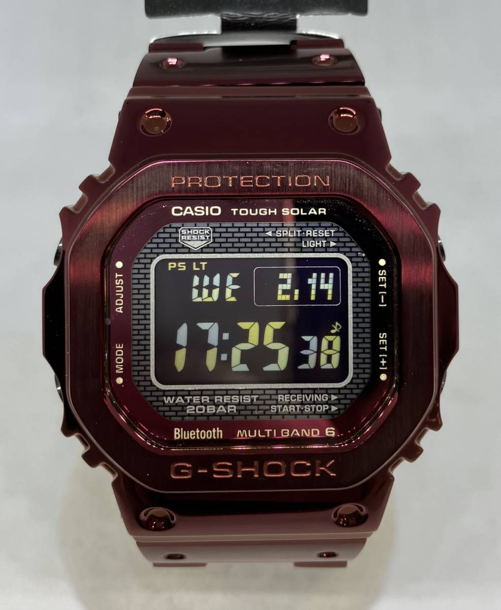 CASIO カシオ G-SHOCK ジーショック GMW-B5000 レッド 電波ソーラー Bluetooth メンズ 腕時計 時計 付属品 箱 説明書 余り駒有り