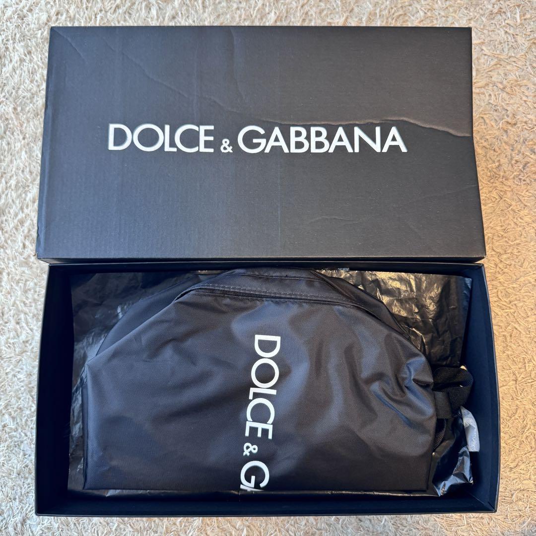 【未使用】DOLCE & GABBANA レザー スニーカー 40.5 黒_画像9