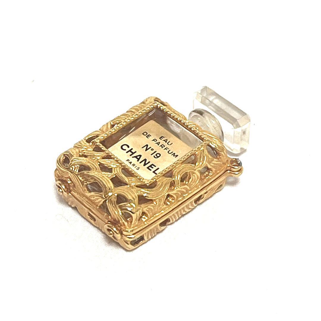 CHANEL Chanel духи бутылка колье No19 Gold GP Vintage аксессуары стандартный товар 