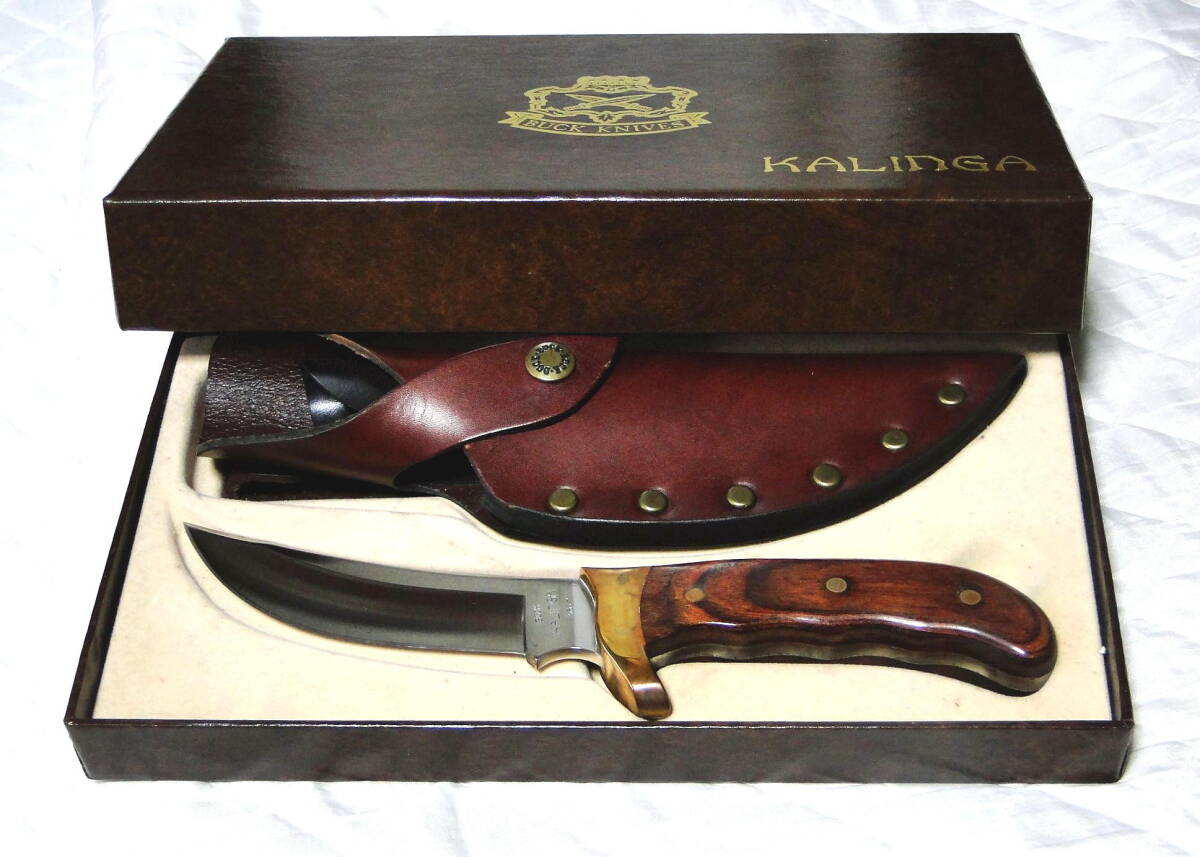 90's Buck Knife バックナイフ カリンガ スキナーナイフ "Kalinga" knife in original box ビンテージ　送料込
