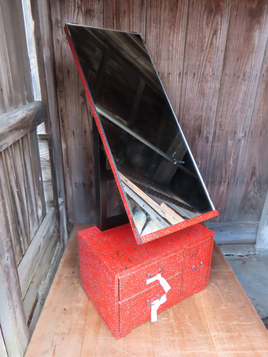 [ red dresser ] Tsu light paint furniture interior secondhand goods 