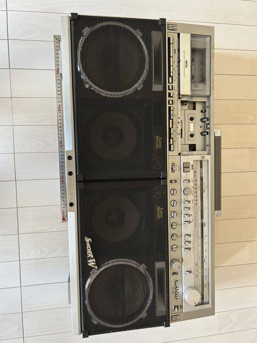 SHARP ラジカセ シャープ GF-909 THE SEARCHER-W FM/AM ステレオラジオカセット ラジカセ オーディオ機器 中古_画像1