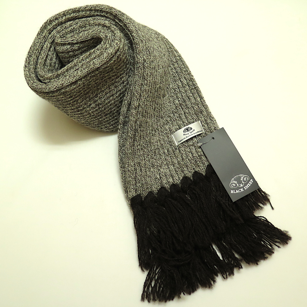 【新品】BLACK SHEEP ブラックシープ マフラー wool100％ RH06 カラー:TWIST 英国製_画像6