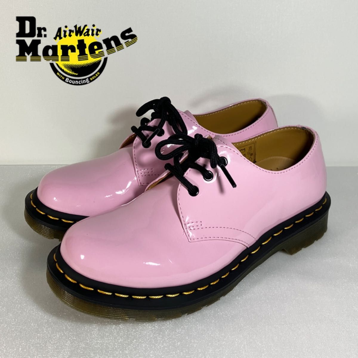 美品 Dr Martens ドクターマーチン エナメル ピンク 3ホール UK4 美品 Dr Martens ドクターマーチン エナメル ピンク 3ホール UK4