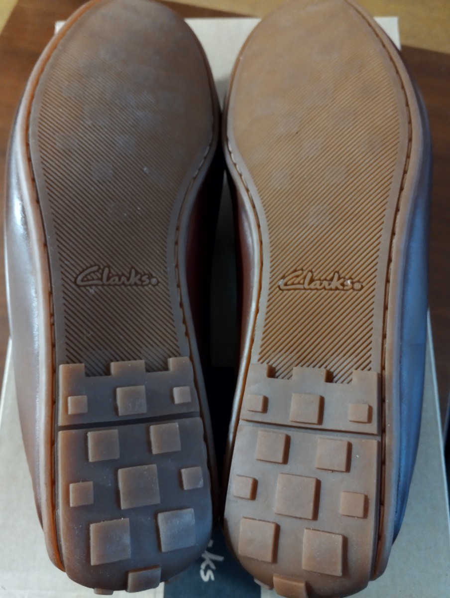  новый товар Clarks Clarks обувь для вождения чай отображать размер 6,5 полный размер 25~25.5Cm