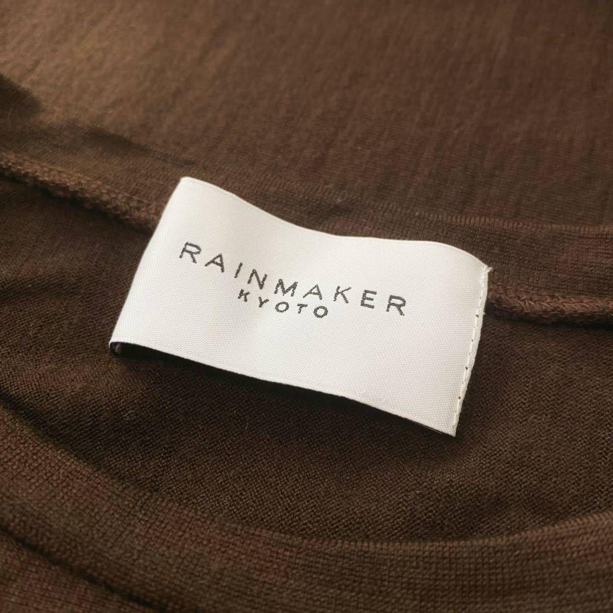 RAINMAKER レインメーカー KIMONO SLEEVE CREW NECK SHIRTS 着物スリーブ クルーネックシャツ Washable Wool ウォッシャブルウール_画像3