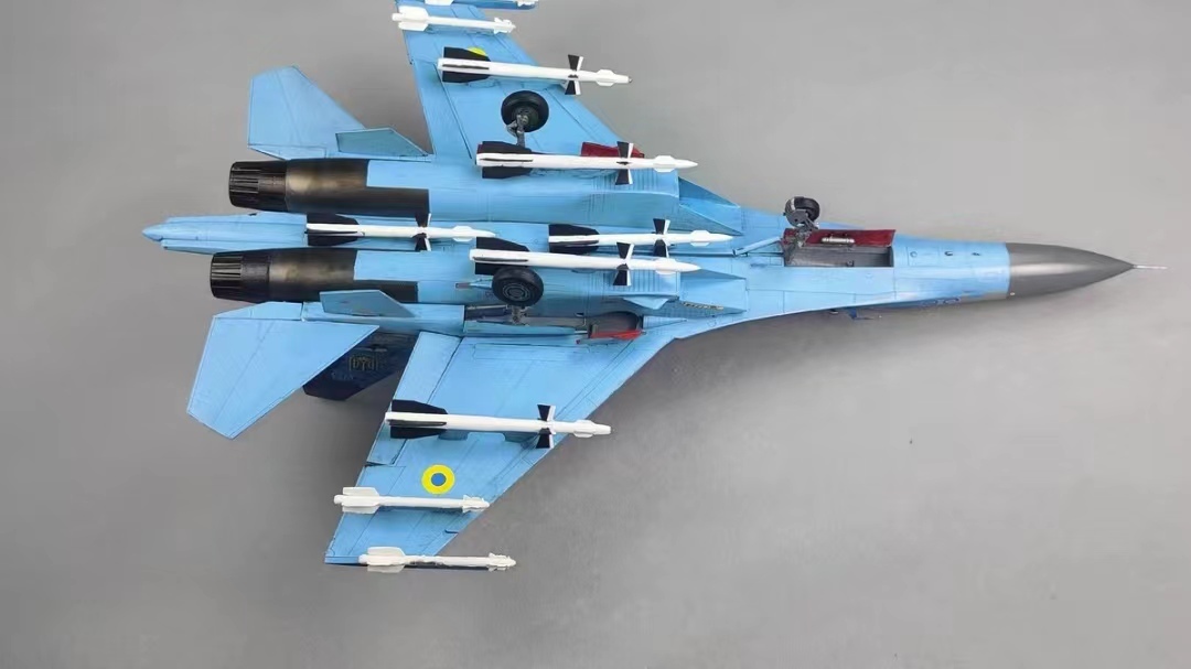 1/48uklaina Air Force SU-27 construction painted final product 