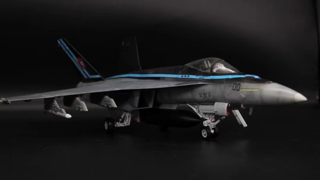 Revell 1/48 America navy F/A-18F super Hornet construction painted final product 