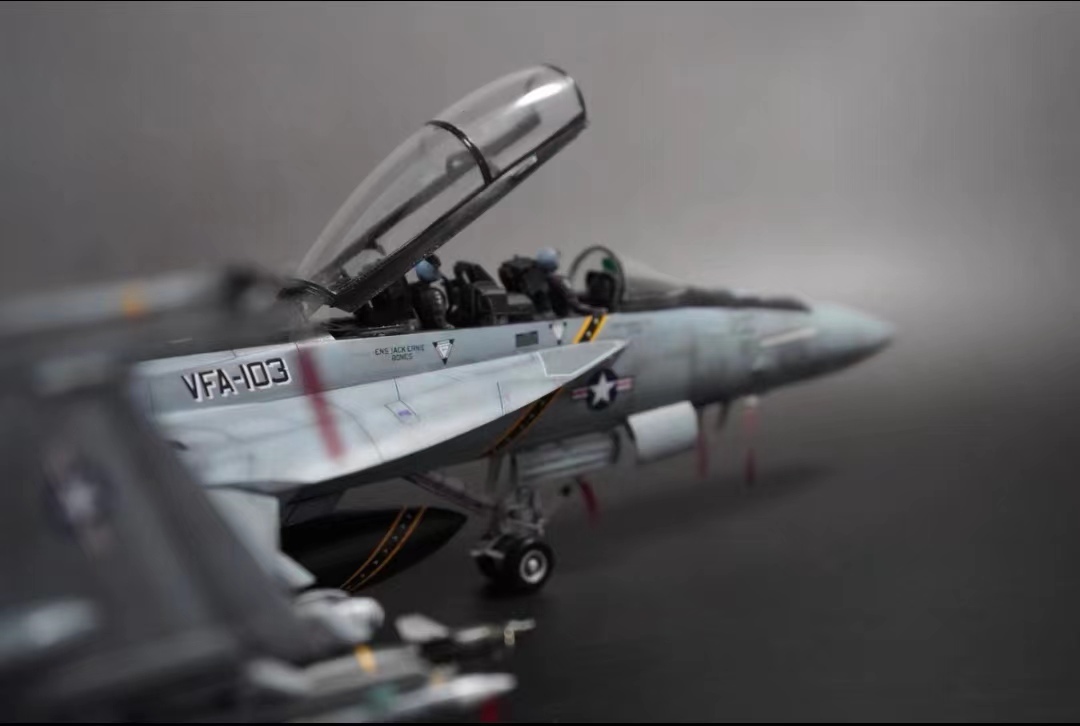 1/48 America navy F-18F super Hornet construction painted final product 