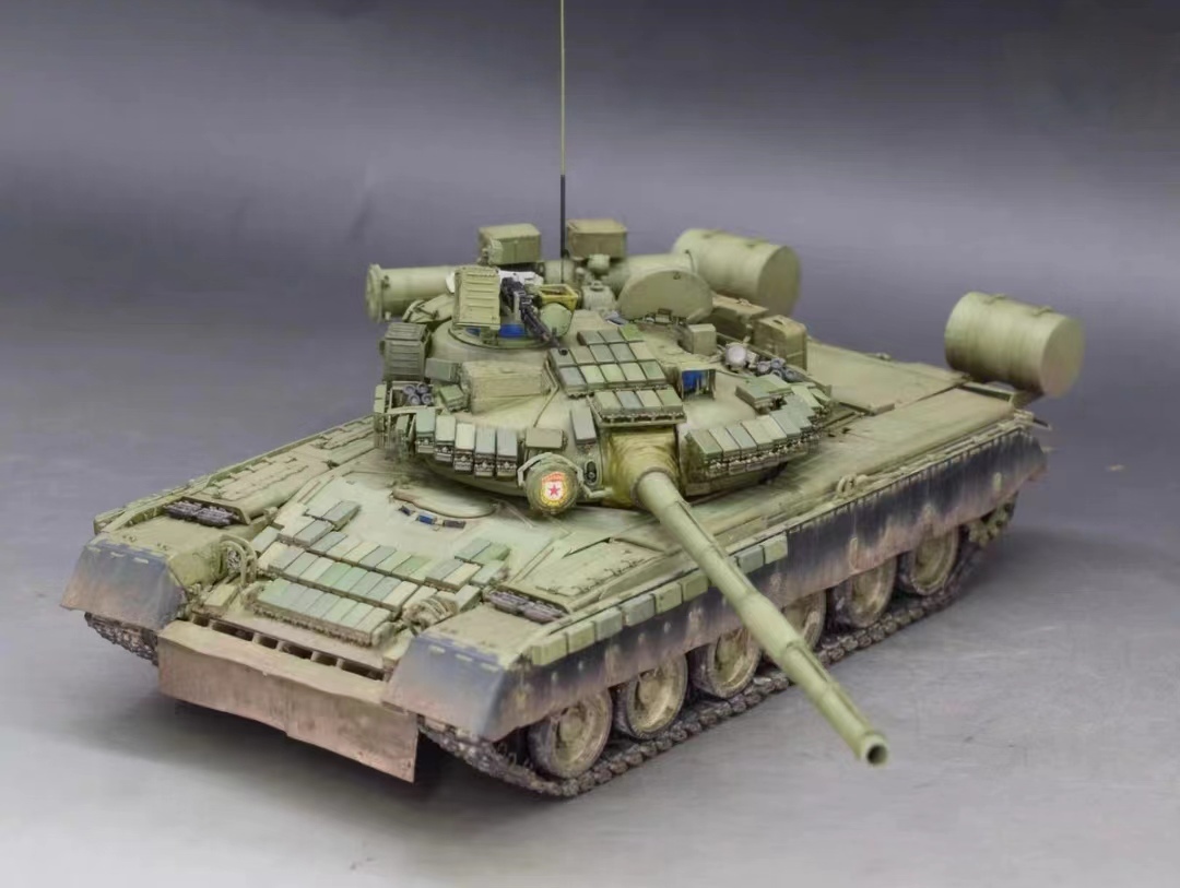 1/35 Russia land army T80BV main battle tank construction painted final product 
