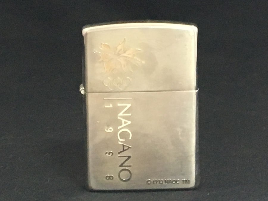 ZIPPO ジッポー 長野オリンピック 1996年製 公式モデル 限定番号入り 0213 ライター 喫煙具_画像1