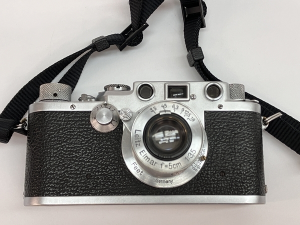 Leica Ernst Leitz Wetzlar IIf型 フィルム カメラ バルナック型 Leitz Elmar レンズ 1:3.5 f5 ライカ ジャンク C8488127_画像3