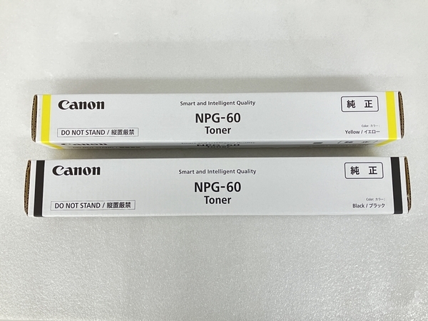 Canon NPG-60 Y BK 計2本セット キヤノン 純正トナー C2218F-V用 未使用 S8512282_画像2