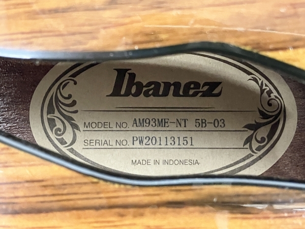 Ibanez AM93ME-NT 5B-03 セミアコ エレキギター アイバニーズ 中古 S8510622_画像10