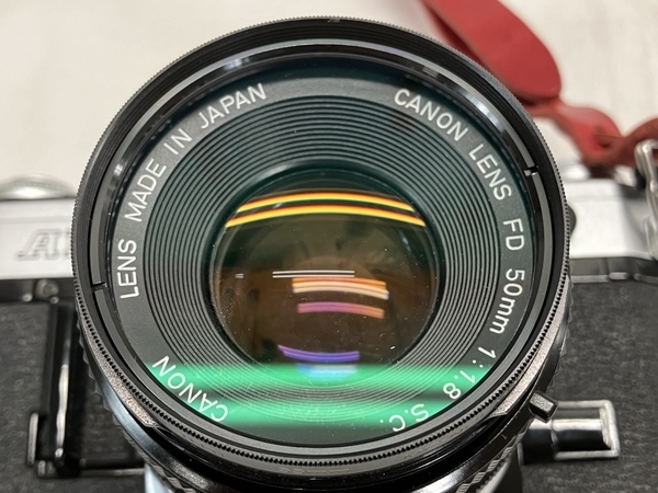 Canon AE-1フィルムカメラ 50mm 1.8 S.C. レンズセット キャノン ジャンク W8488541_画像4