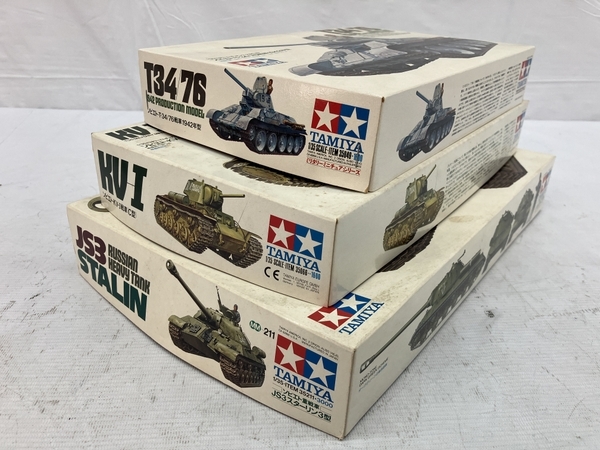 TAMIYA ソビエト T-34 KV-I JS3 3点セット プラモデル 未組立 タミヤ 中古 C8479290_画像3