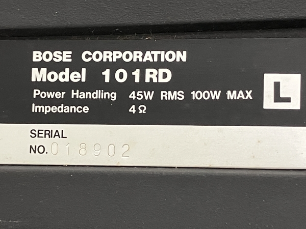 BOSE 101RD 車載用スピーカー ペア ボックススピーカー 音響機材 ジャンク Y8490082_画像2