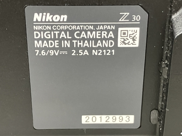 Nikon ニコン Z30 DX 16-50 kit ミラーレス 一眼レフ カメラ レンズ キット フード HN-40 付き 中古 美品 K8463799_画像2