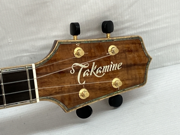 Takamine TUK-TC7 ウクレレ テナーサイズ タカミネ カッタウェイ エレアコ仕様 ハワイアン ハードケース付き 中古 良好 C8502662_画像3
