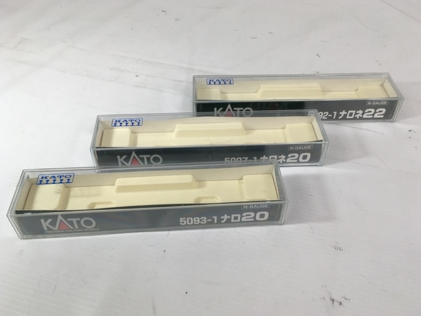 KATO 20系 特急寝台客車 ナロ20,ナロネ20,ナロネ22 3両セット Nゲージ 鉄道模型 中古 N8524679_画像2