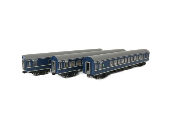 KATO 20系 特急寝台客車 ナロ20,ナロネ20,ナロネ22 3両セット Nゲージ 鉄道模型 中古 N8524679_画像1