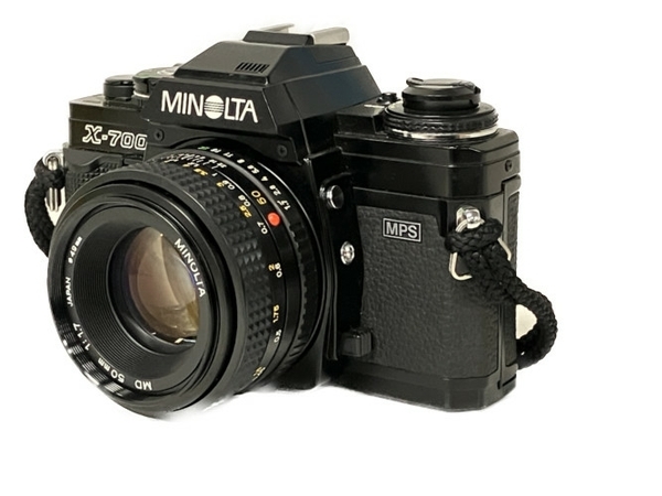 MINOLTA X-700 MD 50mm 1:1.7 MPSフィルムカメラ レンズセット ミノルタ ジャンク S8535175_画像1