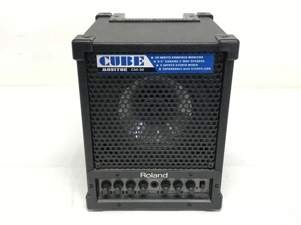 Roland CUBE CM-30 ポータブル ミキシング モニター ローランド モニター アンプ スピーカー 音響 機器 機材 中古 F8529810_画像3