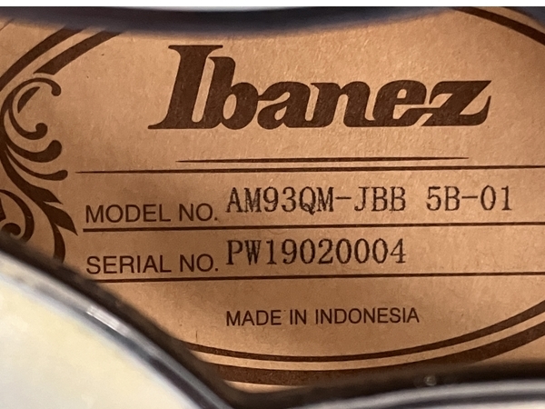Ibanez AM93QM-JBB HOLLOWBODIES 5B-01 セミアコ 中古 Y8495206_画像2