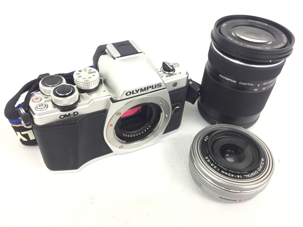 OLYMPUS OM-D E-M10 Mark II ミラーレス 一眼 カメラ 40-150mm 14-42mm レンズ ダブルズーム キット オリンパス 中古 良好 G8532156_画像3