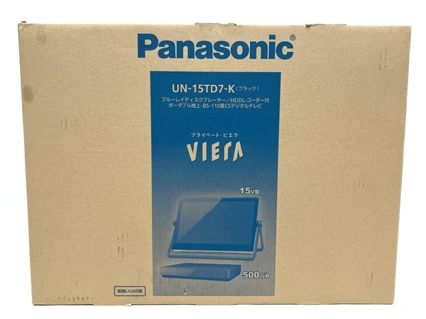 Panasonic VIERA UN-15TD7-K パナソニック ビエラ ブルーレイディスクプレーヤー 15V 家電 未使用 M8536682_画像1
