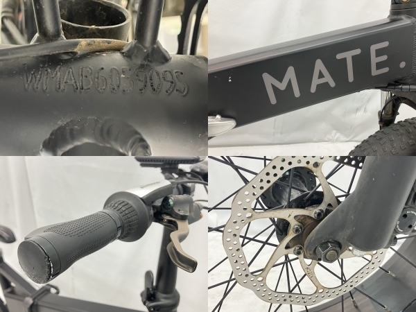 MATE.BIKE MATE X 電動アシスト自転車 ディスクブレーキ E-bike Eバイク メイトバイク ファットバイク 中古 楽 C8556946_画像10
