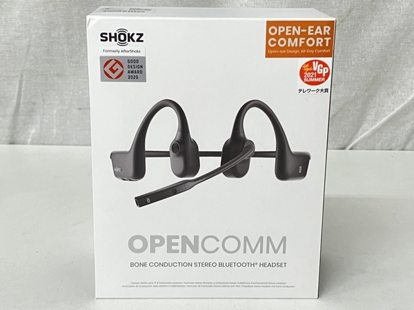 SHOKZ OPENCOMM C102 骨伝導ワイヤレスヘッドホン 音響機材 オーディオ 中古 S8555008_画像10