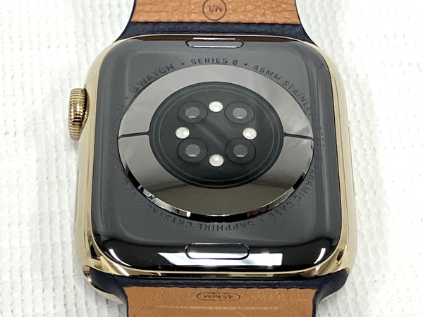 Apple Watch Series 8 MNNH3J/A GPS + Cellular ステンレススチール 45mm 中古 M8510570_画像5