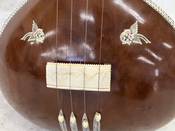 【引取限定】 RADHA KRISHNA SHARMA CALCUTTA-700 600 タンプーラ インド 民族 弦楽器 中古 直 W8552609_画像7