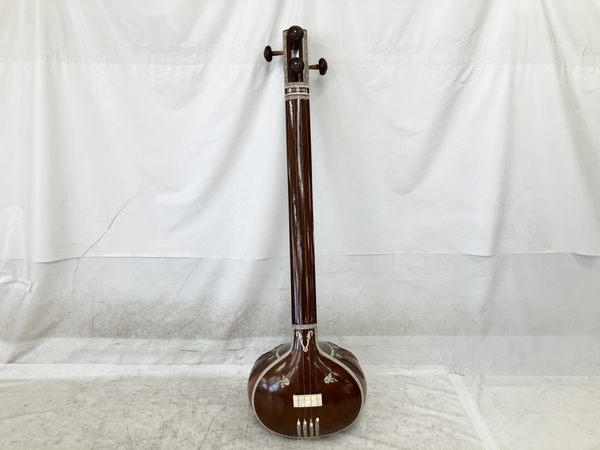 【引取限定】 RADHA KRISHNA SHARMA CALCUTTA-700 600 タンプーラ インド 民族 弦楽器 中古 直 W8552609_画像3