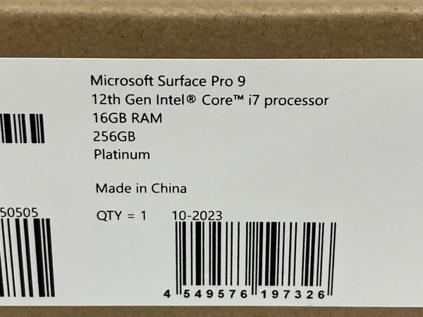 Microsoft Surface Pro 9 QIM-00010 2038 QIM-00010 Core i7 16GB 256GB Platinum マイクロソフト 未使用 O8514495_画像4