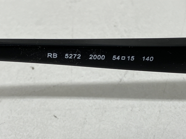 Ray Ban RB5272 眼鏡 SIZE XL 140 ポリッシュ ブラック 専用ケース付 メガネ フレーム レイバン 中古 S8547065_画像6