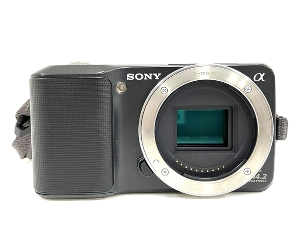 SONY NEX-3 ミラーレス一眼カメラ ボディ ブラック 撮影 ソニー ジャンク O8565569