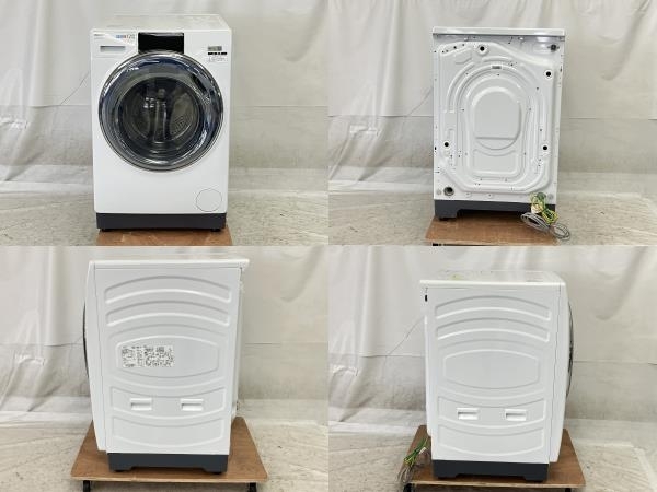 AQUA AQW-DX12N ドラム式 洗濯乾燥機 まっ直ぐドラム 左開き 2023年製 家電 アクア 中古 楽 W8506592_画像3