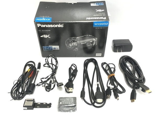 Panasonic デジタル4K ビデオカメラ HC-WX995M ワイプ撮り ブラウン 2017年製 撮影 カメラ 中古 T8545357_画像2