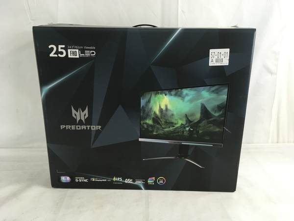 Acer PREDATOR XB253Q GXbmiiprzx 24.5インチ ゲーミングモニター 液晶ディスプレイ 2022年製 中古 N8550250_画像2