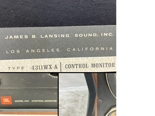 【引取限定】JBL 4311 スピーカー ペア CONTROL MONITOR 3スピーカー バスレフ方式 ブックシェルフ型 音響機材 中古 訳有 直O8564428_画像9