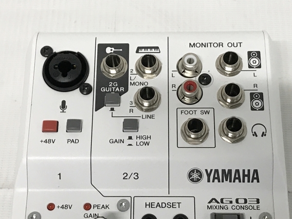 YAMAHA AG03 ミキサー オーディオインターフェース 2021年製 オーディオ 音響 機器 中古 F8548857_画像7