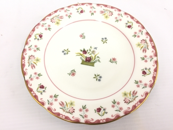 ウェッジウッド WEDGWOOD カップ&ソーサー プレート3種 計5点セット ビアンカ BIANCA Williamsburg 中古 G7998805_画像5