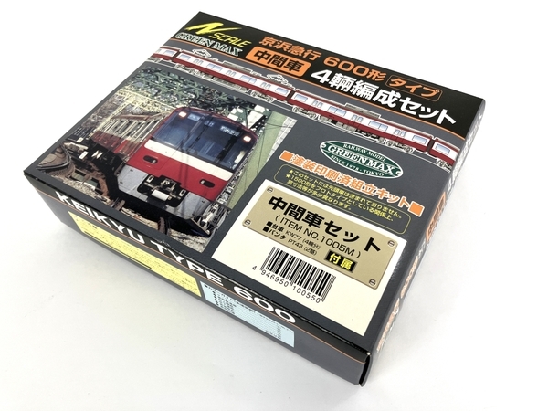 GREEN MAX グリーンマックス 京浜急行 600形 4両編成 中間車 Nゲージ 未組立 中古 Y8575320_画像1