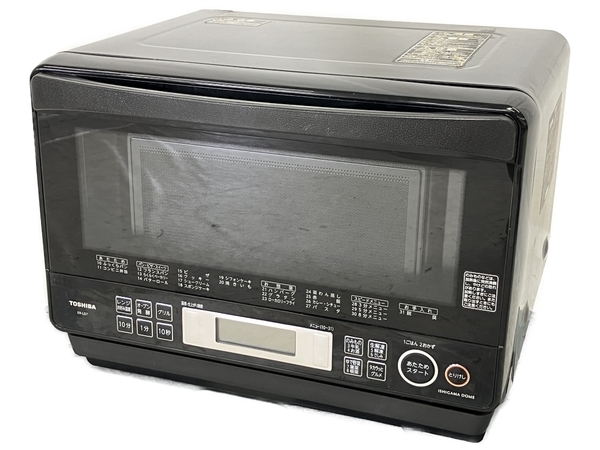 TOSHIBA ER-LD7 石窯ドーム オーブンレンジ 電子レンジ ブラック 東芝 中古 W8566029_画像1