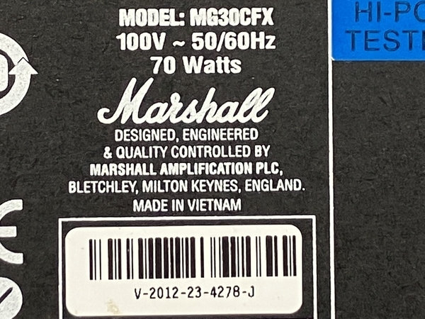 Marshall MG30CFX ギターアンプ 11年製 音響機材 中古 T8538306_画像5